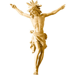 Cristo Pisa con aureola